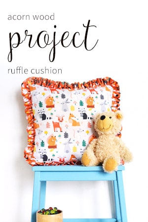 ruffle cushion sewing pattern