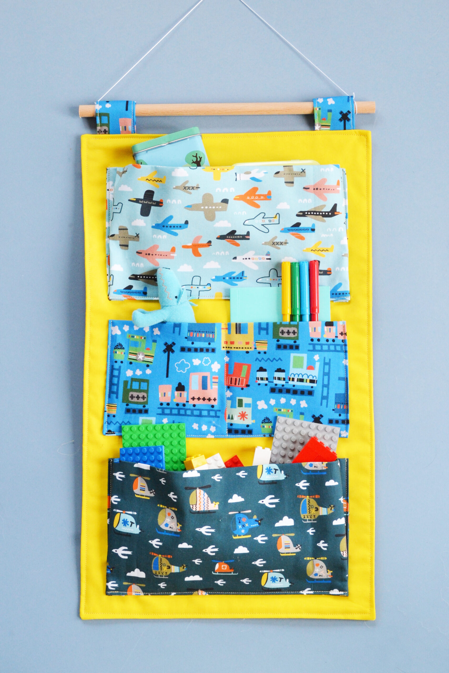 DIY Hanging Toy Storage Sewing Project