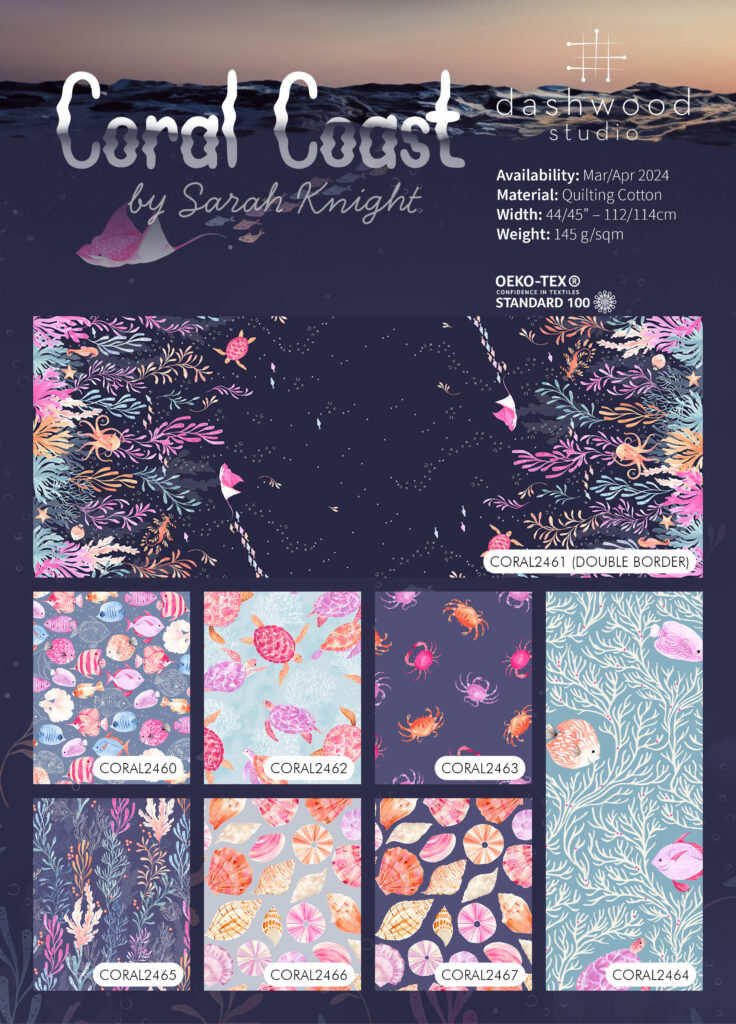 coral coast collection sheet from dashwood studio