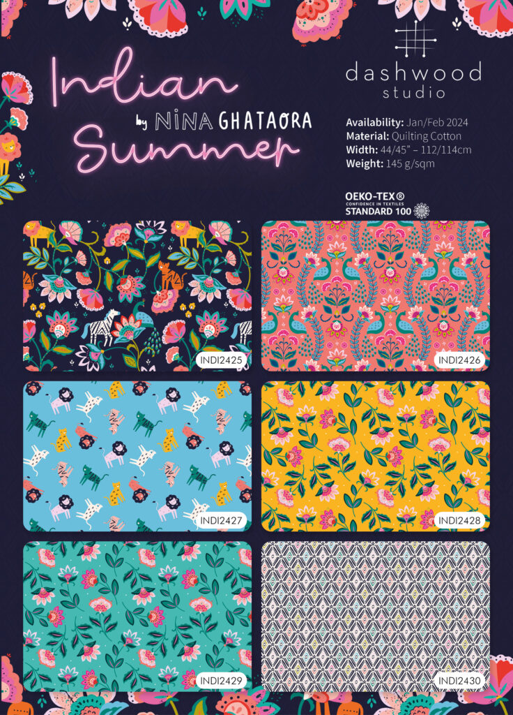 india summer collection sheet from dashwood studio