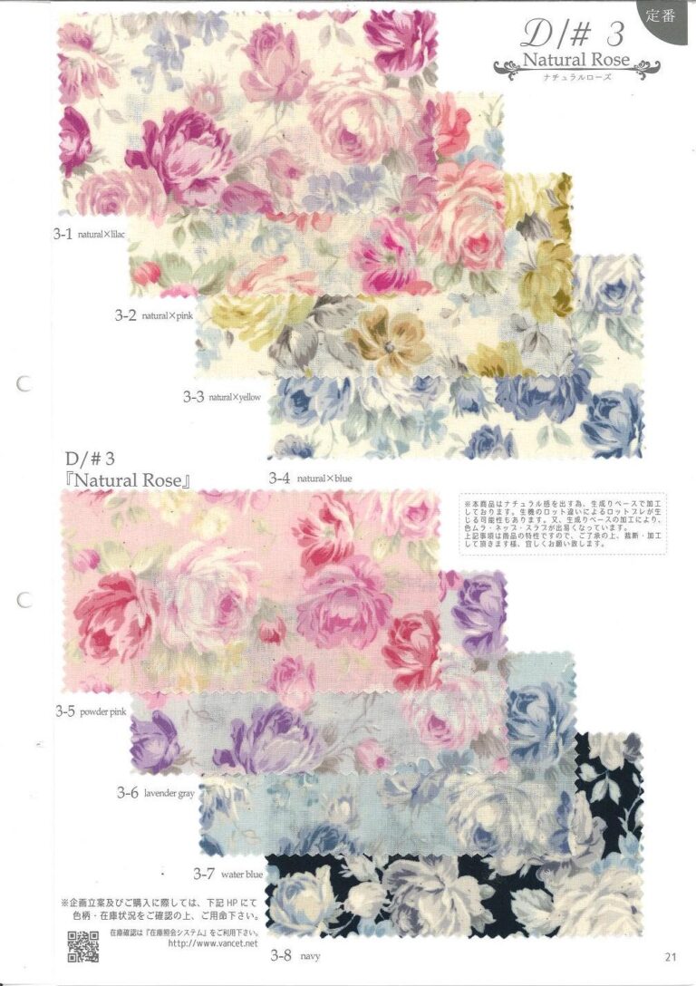 English Garden Rose Fabric sevenberry swatch card 87506