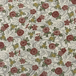 Traditional Paisley – Red on Cream
