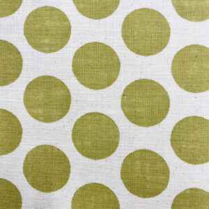 Linen Like Slub – Big Dots – Yellow