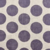 Linen Like Slub - Big Dots - Dark Grey
