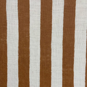 Linen Like Slub – Stripe – Brown