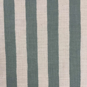 Linen Like Slub – Stripe – Mint Blue