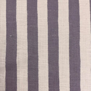 Linen Like Slub – Stripe – Dark Grey