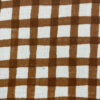 Linen Like Slub - Check - Brown