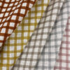 Linen Like Slub - Check - Brown - Image 3