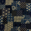 Golden Harmony - Japanese Patchwork - Dark Navy