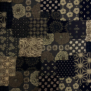 Golden Harmony – Japanese Patchwork – Grey