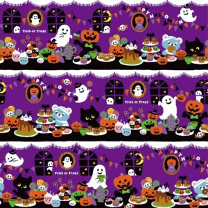 Ghostly Halloween – AP45101-3B – Purple