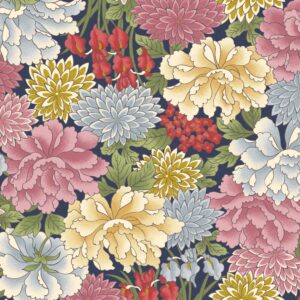 Peony Garden – HR3470-C – Blue