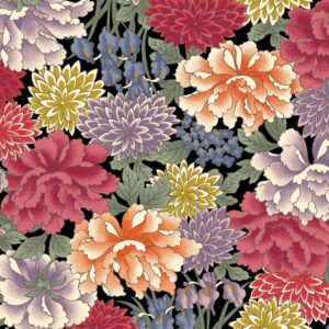 Peony Garden – HR3470-D – Black